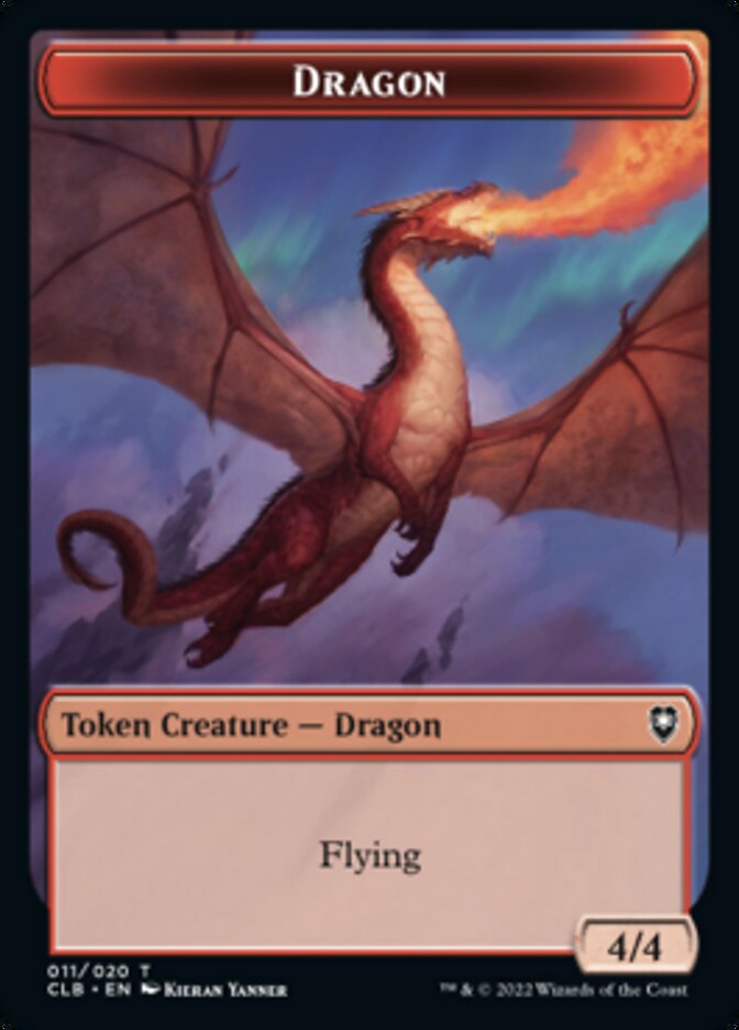 Dragon Token [Commander Legends: Battle for Baldur's Gate Tokens] | Golgari Games