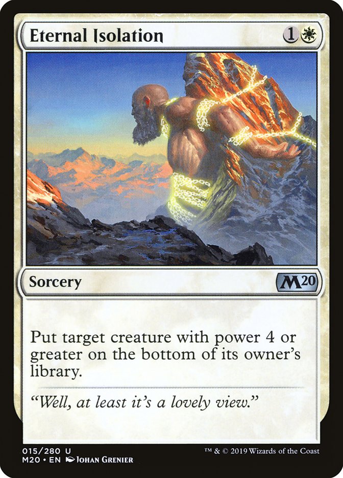 Eternal Isolation [Core Set 2020] | Local Legends