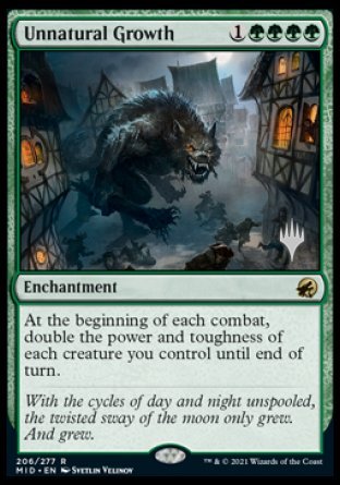 Unnatural Growth (Promo Pack) [Innistrad: Midnight Hunt Promos] | Golgari Games