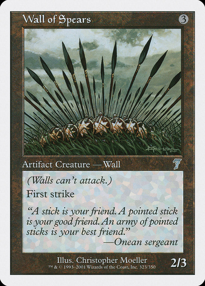 Wall of Spears [Seventh Edition] | Golgari Games