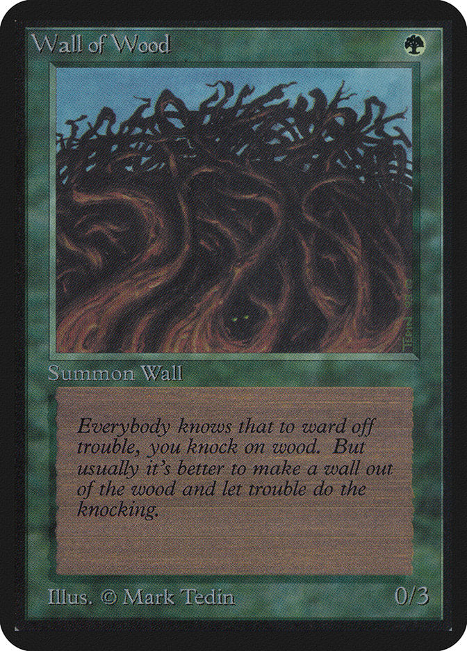 Wall of Wood [Alpha Edition] | Golgari Games