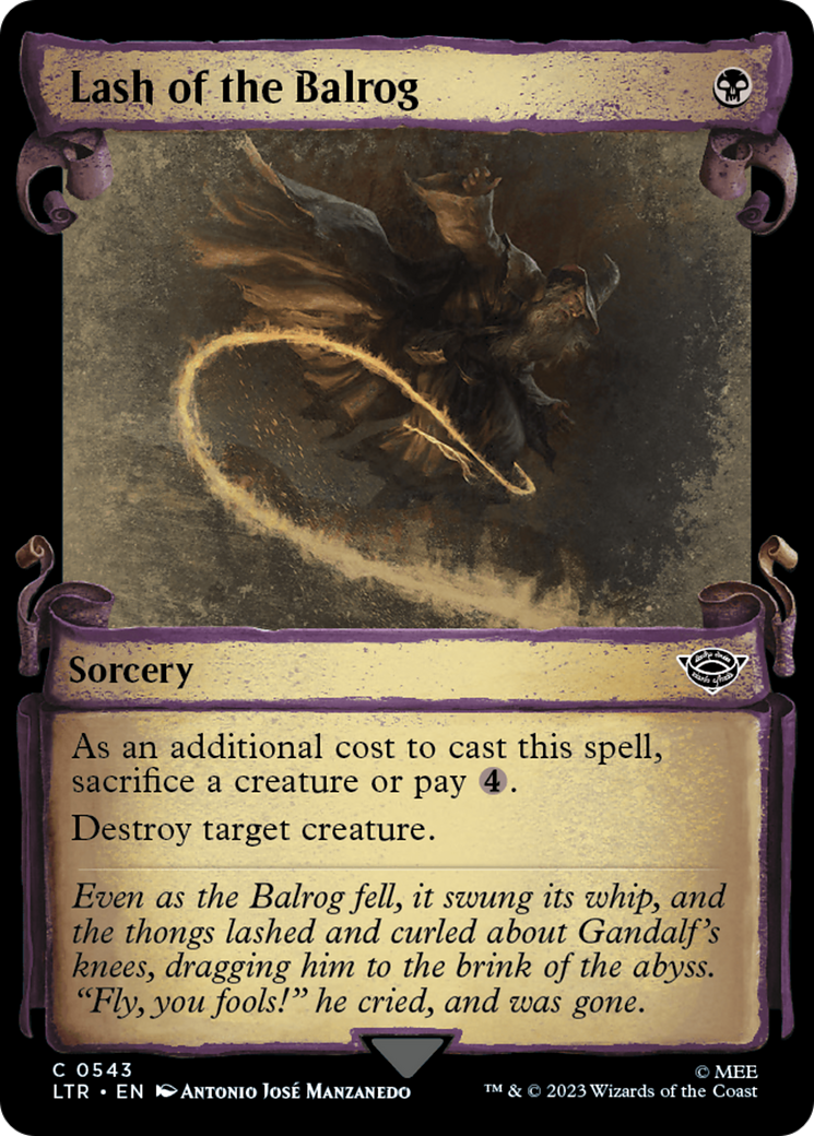 Lash of the Balrog [The Lord of the Rings: Tales of Middle-Earth Showcase Scrolls] | Golgari Games