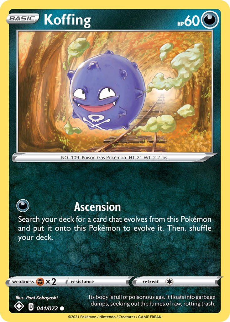 Koffing (041/072) [Sword & Shield: Shining Fates] | Golgari Games