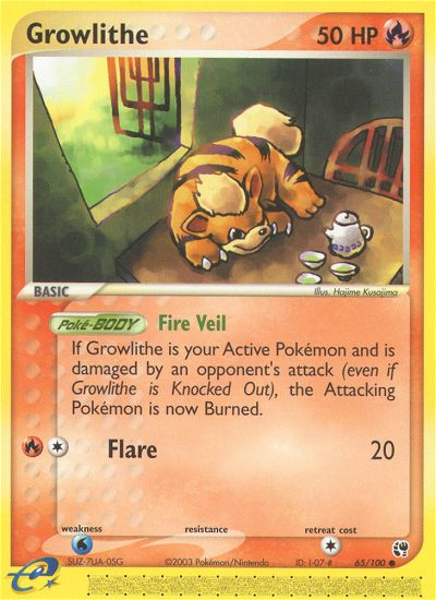 Growlithe (65/100) [EX: Sandstorm] | Golgari Games