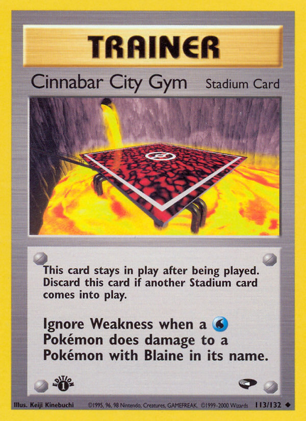 Cinnabar City Gym (113/132) [Gym Challenge 1st Edition] | Golgari Games