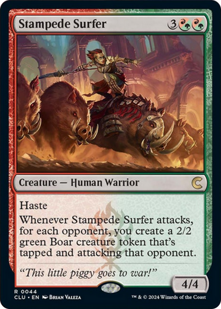 Stampede Surfer [Ravnica: Clue Edition] | Local Legends