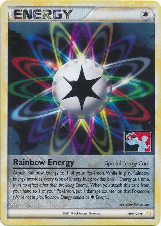 Rainbow Energy (104/123) (League Promo) [HeartGold & SoulSilver: Base Set] | Golgari Games