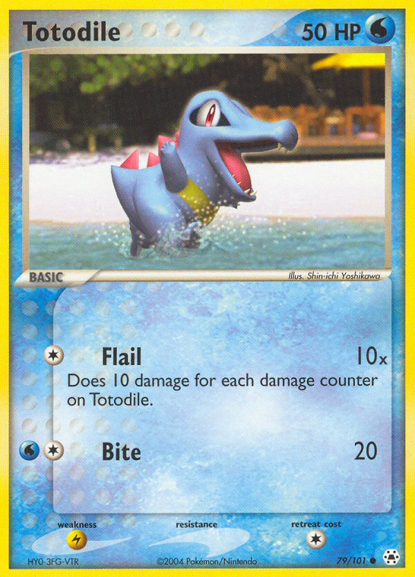 Totodile (79/101) [EX: Hidden Legends] | Golgari Games