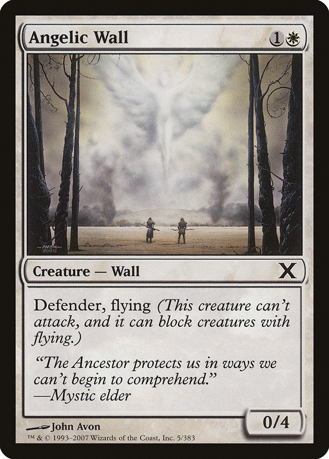 Angelic Wall [Tenth Edition] | Golgari Games