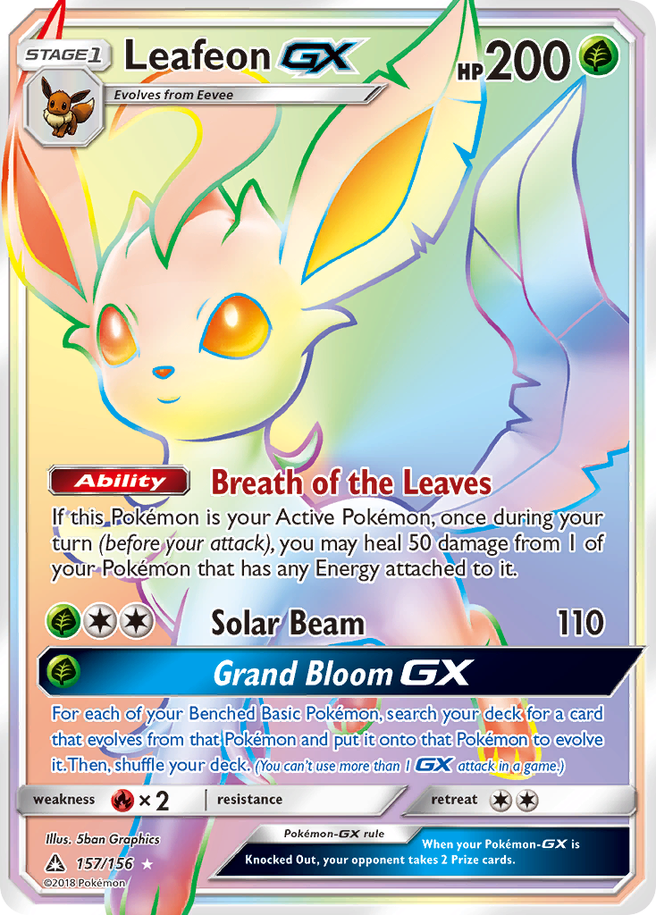 Leafeon GX (157/156) [Sun & Moon: Ultra Prism] | Golgari Games