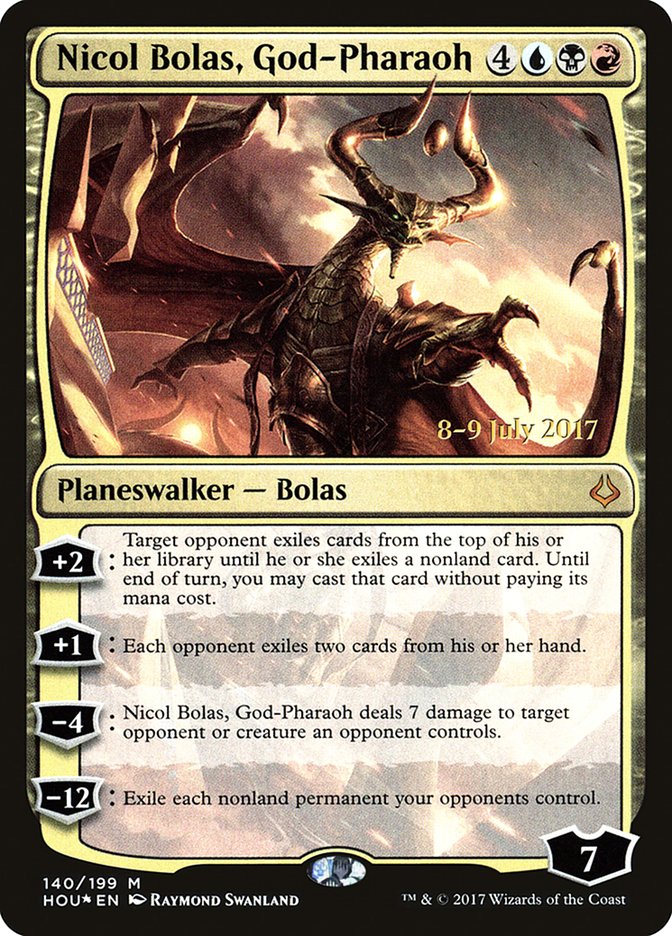 Nicol Bolas, God-Pharaoh [Hour of Devastation Prerelease Promos] | Local Legends
