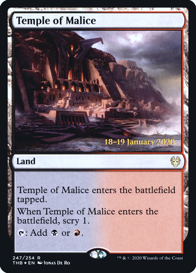 Temple of Malice [Theros Beyond Death Prerelease Promos] | Local Legends