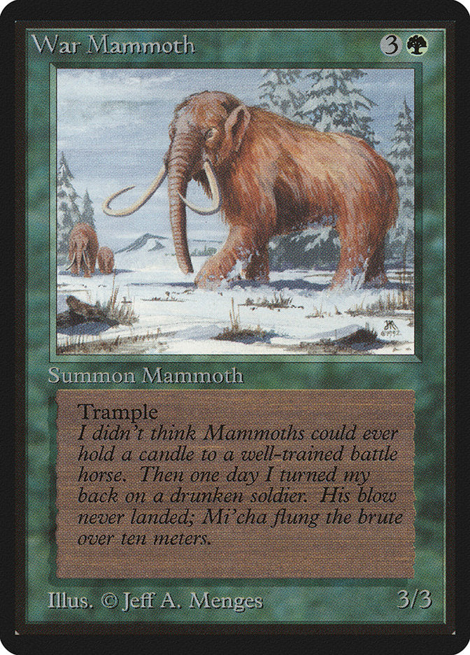 War Mammoth [Beta Edition] | Golgari Games