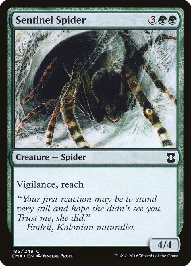 Sentinel Spider [Eternal Masters] | Golgari Games