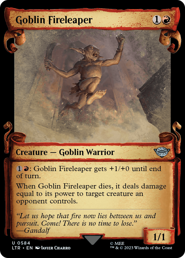 Goblin Fireleaper [The Lord of the Rings: Tales of Middle-Earth Showcase Scrolls] | Golgari Games