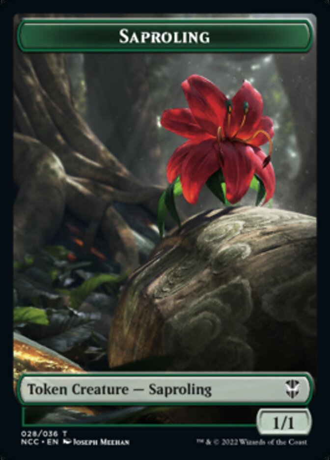 Beast // Saproling Double-sided Token [Streets of New Capenna Commander Tokens] | Golgari Games