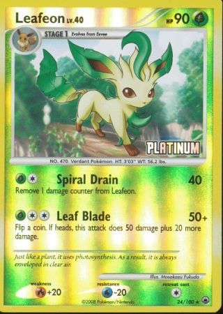 Leafeon (24/100) [Burger King Promos: 2009 Collection] | Golgari Games