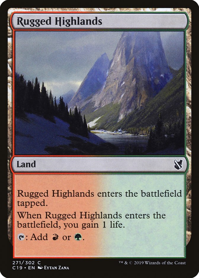 Rugged Highlands [Commander 2019] | Golgari Games