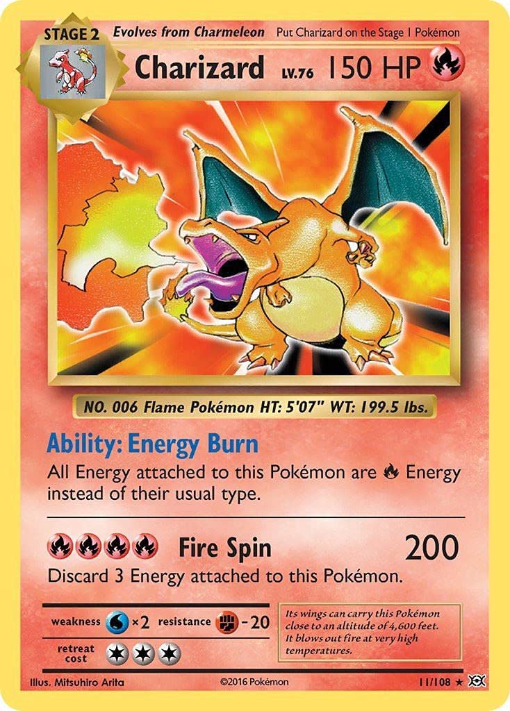 Charizard (11/108) [XY: Evolutions] | Golgari Games