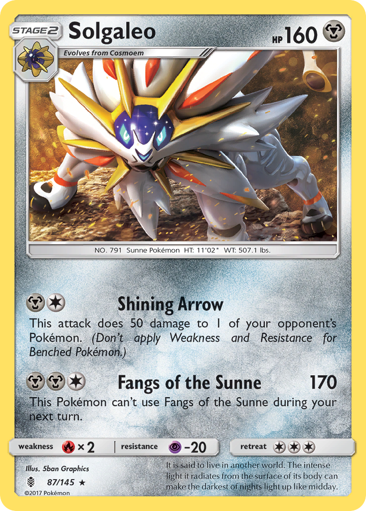 Solgaleo (87/145) [Sun & Moon: Guardians Rising] | Golgari Games