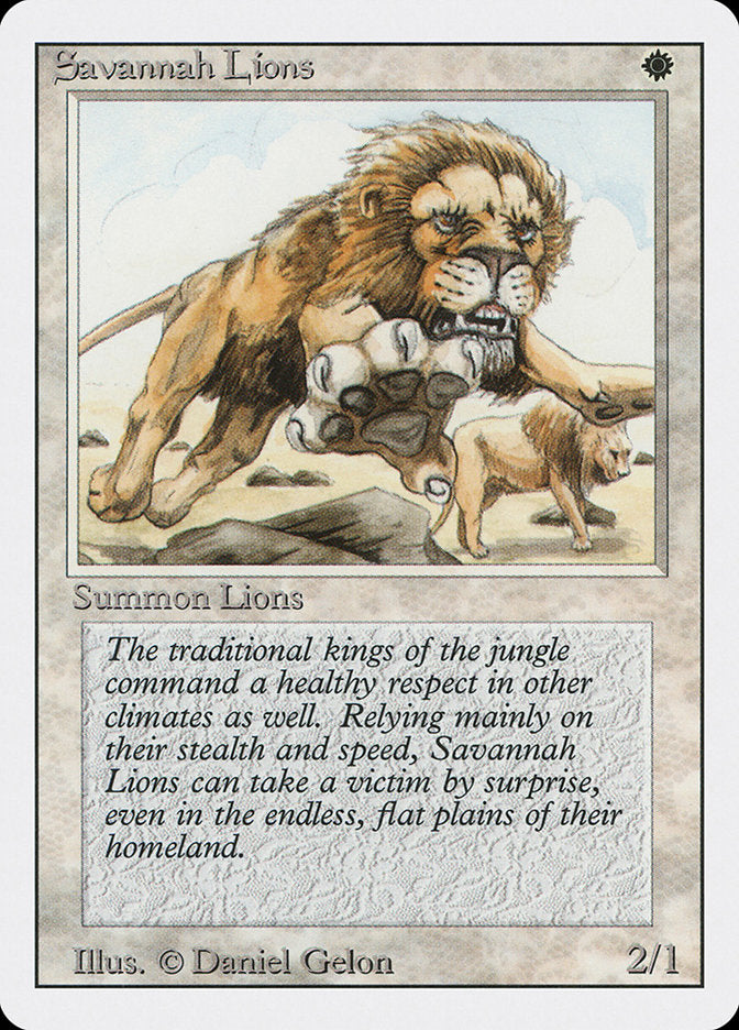 Savannah Lions [Revised Edition] | Golgari Games