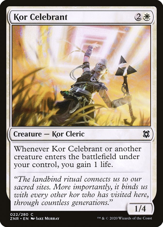 Kor Celebrant [Zendikar Rising] | Golgari Games