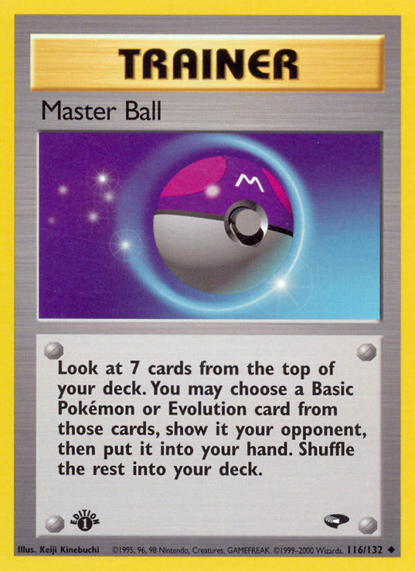 Master Ball (116/132) [Gym Challenge 1st Edition] | Golgari Games