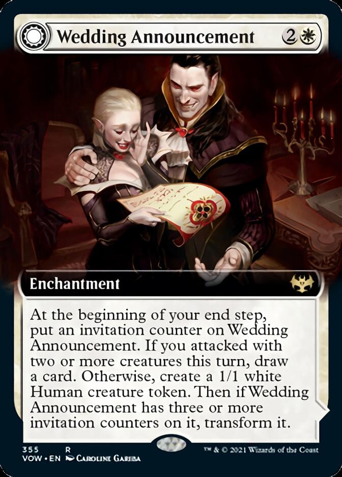 Wedding Announcement // Wedding Festivity (Extended Art) [Innistrad: Crimson Vow] | Golgari Games