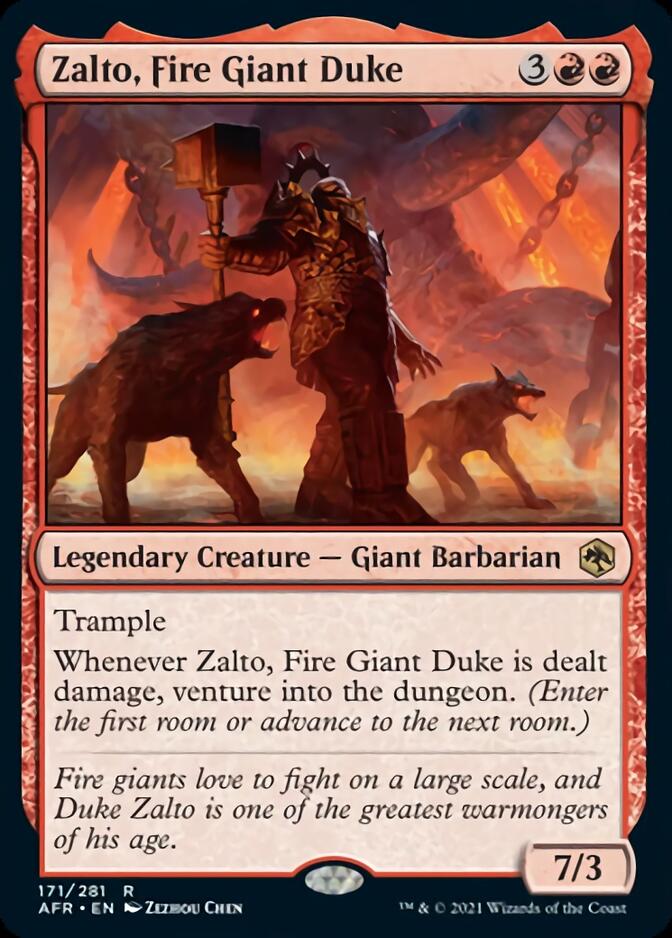 Zalto, Fire Giant Duke [Dungeons & Dragons: Adventures in the Forgotten Realms] | Golgari Games