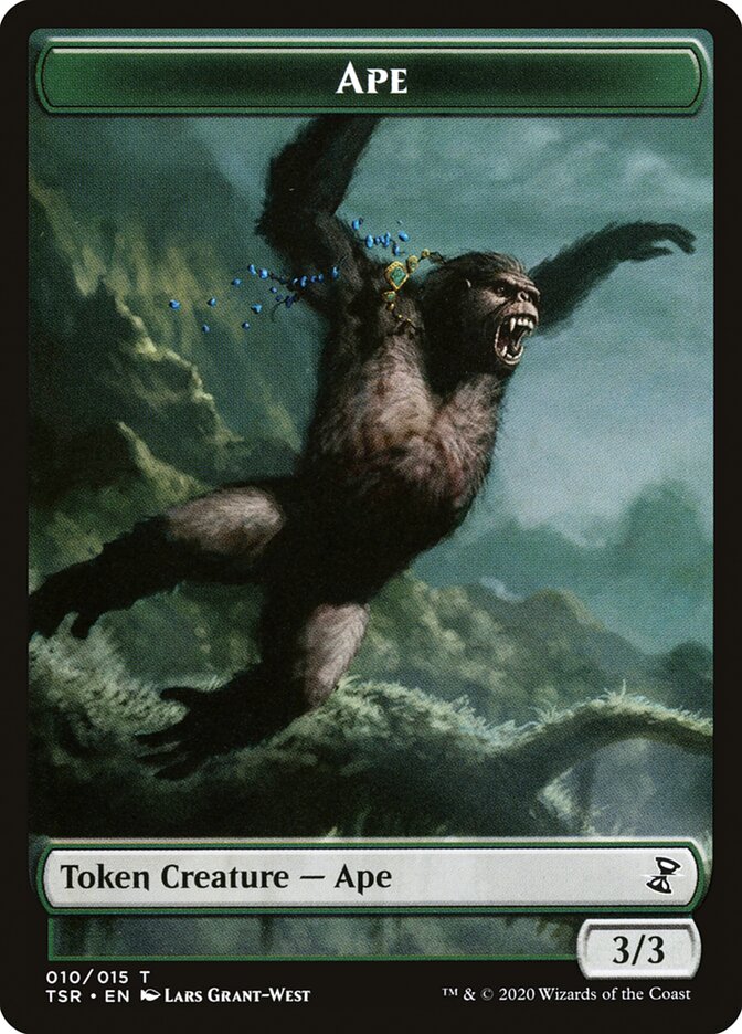 Angel // Ape Double-sided Token [Double Masters Tokens] | Golgari Games