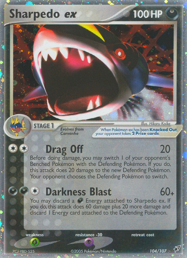 Sharpedo ex (104/107) [EX: Deoxys] | Golgari Games