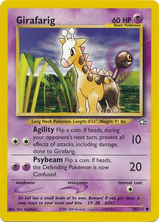 Girafarig (58/111) [Neo Genesis Unlimited] | Golgari Games