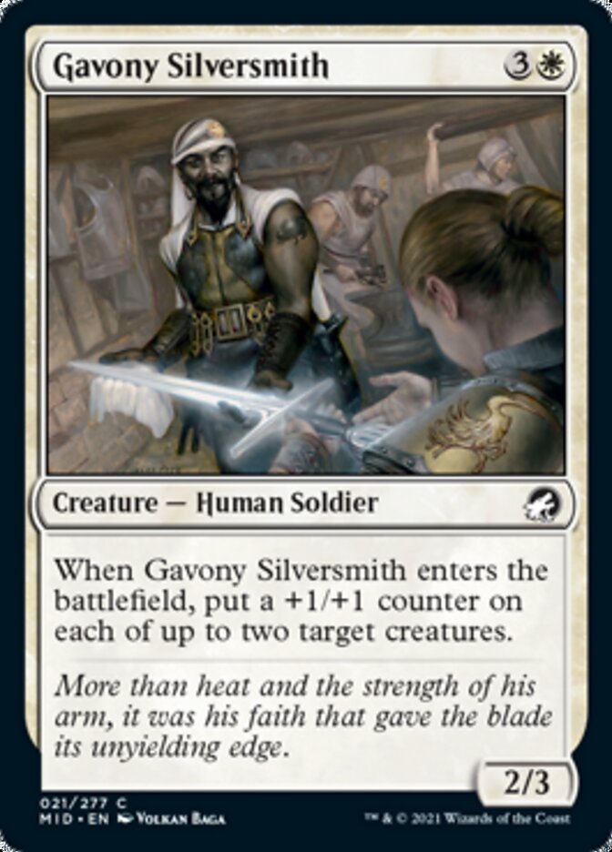 Gavony Silversmith [Innistrad: Midnight Hunt] | Golgari Games