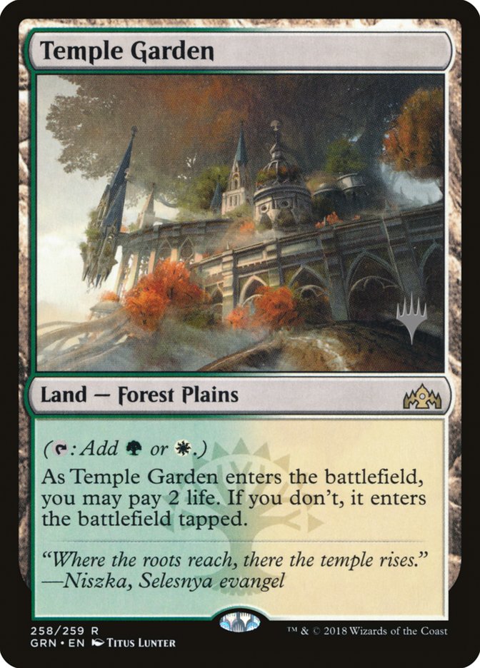 Temple Garden (Promo Pack) [Guilds of Ravnica Promos] | Local Legends