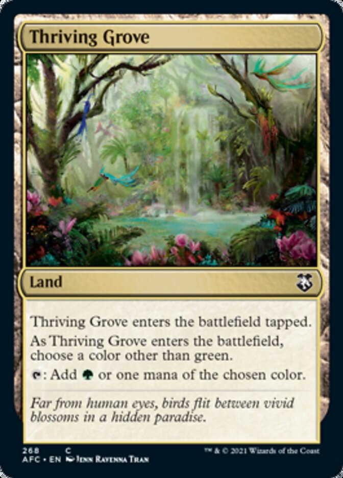 Thriving Grove [Dungeons & Dragons: Adventures in the Forgotten Realms Commander] | Golgari Games