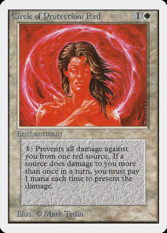 Circle of Protection: Red [Unlimited Edition] | Golgari Games