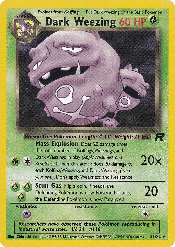 Dark Weezing (31/82) [Team Rocket Unlimited] | Golgari Games