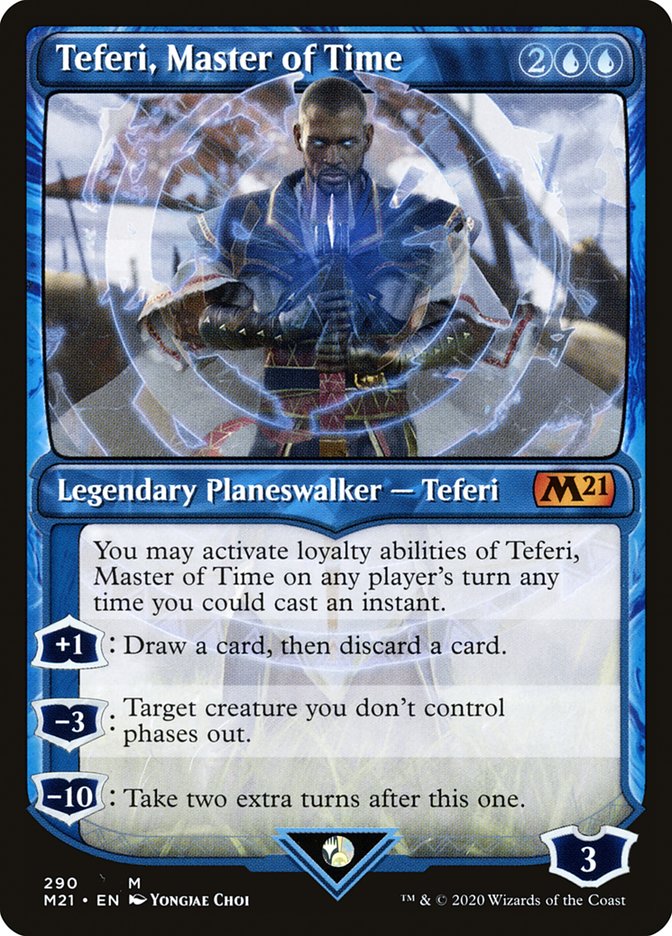 Teferi, Master of Time (Showcase) (290) [Core Set 2021] | Local Legends