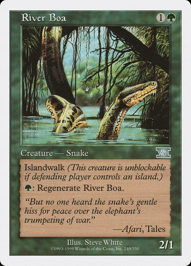 River Boa [Classic Sixth Edition] | Golgari Games