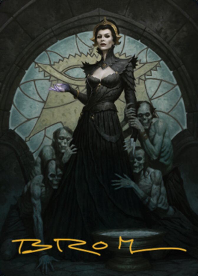 Liliana of the Veil Art Card (Gold-Stamped Signature) [Dominaria United Art Series] | Local Legends
