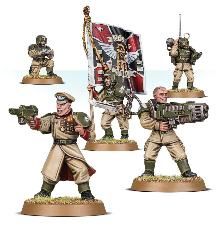 Warhammer 40K: Astra militarum Cadian Command Squad | Golgari Games