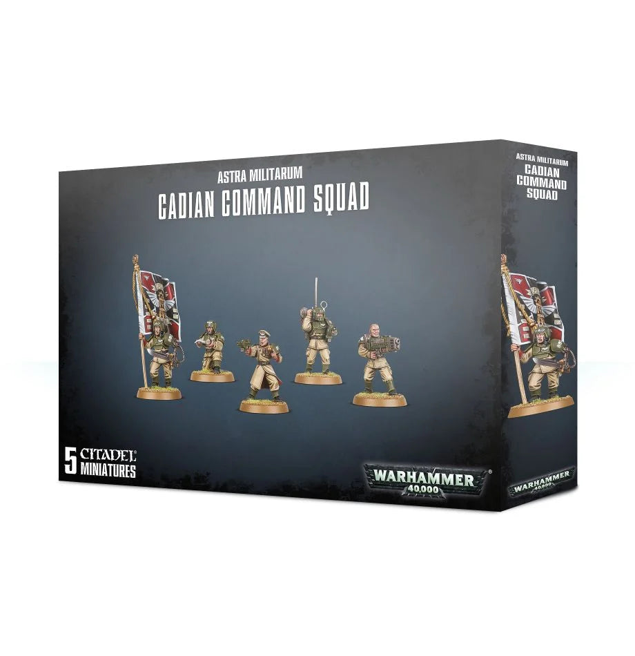 Warhammer 40K: Astra militarum Cadian Command Squad | Golgari Games