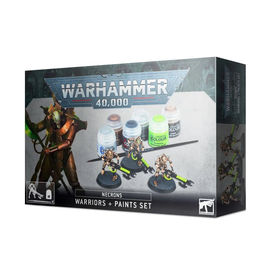 Warhammer 40k:  Necrons Warriors + Paints set | Golgari Games