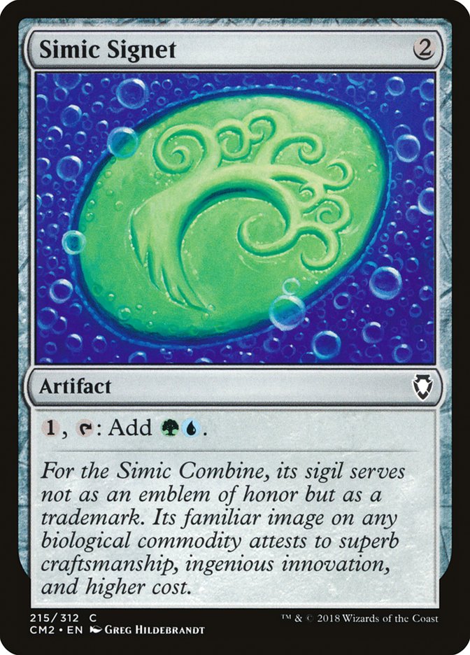 Simic Signet (215/312) [Commander Anthology Volume II] | Golgari Games