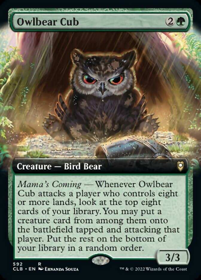 Owlbear Cub (Extended Art) [Commander Legends: Battle for Baldur's Gate] | Local Legends