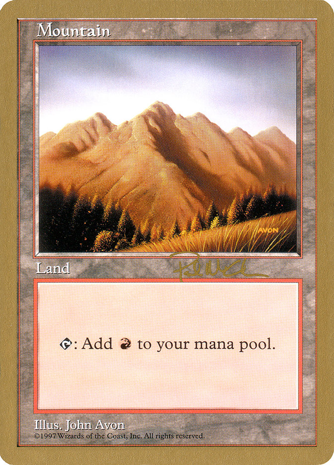 Mountain (pm444) (Paul McCabe) [World Championship Decks 1997] | Golgari Games