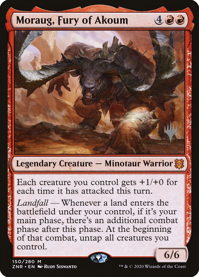Moraug, Fury of Akoum (Promo Pack) [Zendikar Rising Promos] | Local Legends