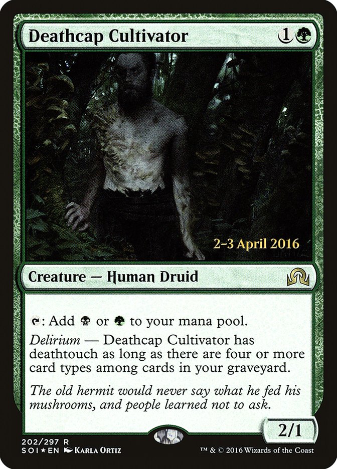 Deathcap Cultivator [Shadows over Innistrad Prerelease Promos] | Golgari Games