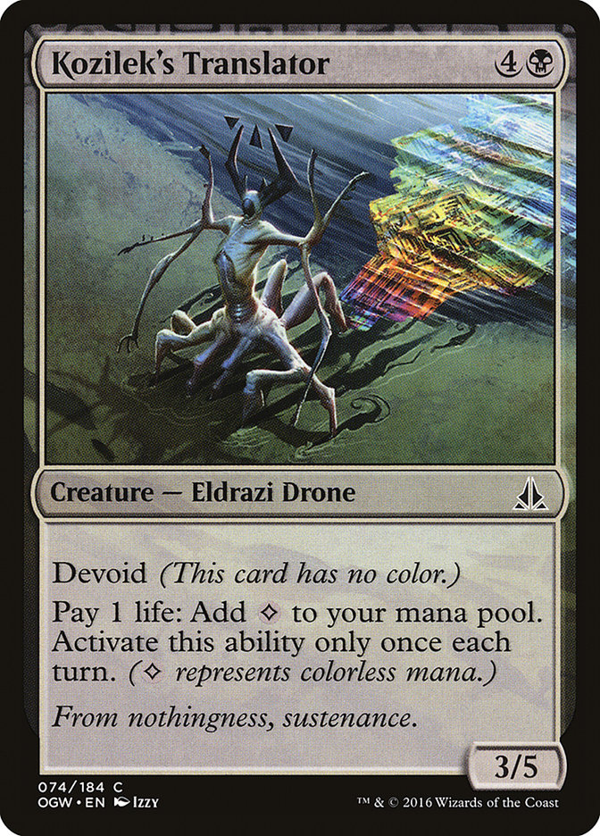 Kozilek's Translator [Oath of the Gatewatch] | Local Legends