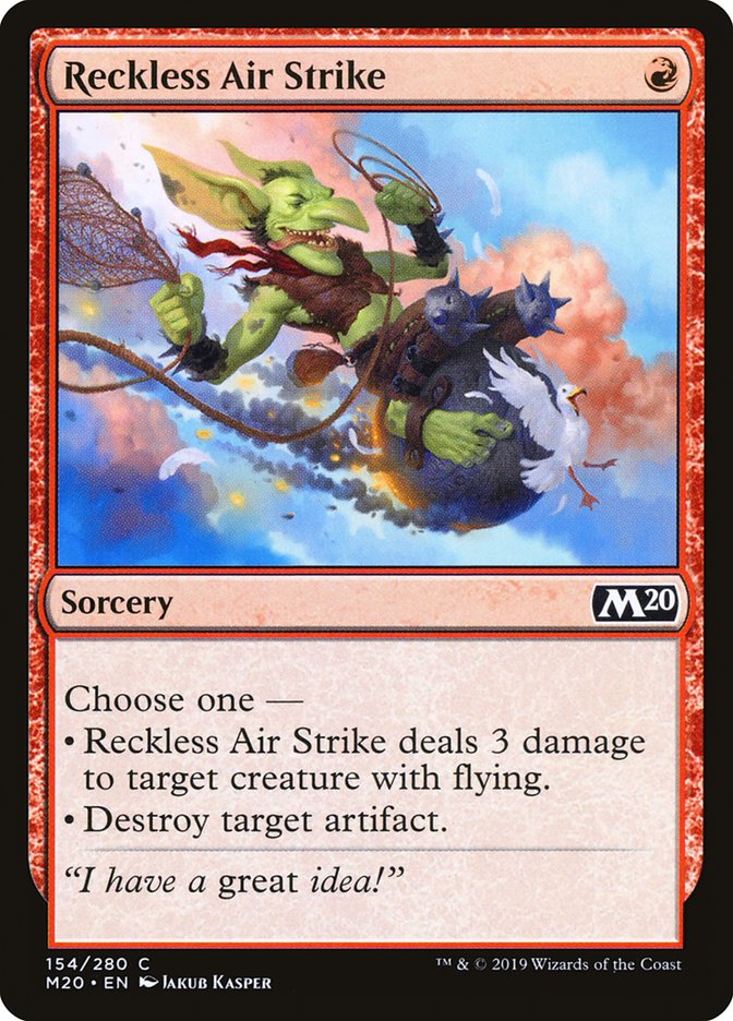 Reckless Air Strike [Core Set 2020] | Local Legends